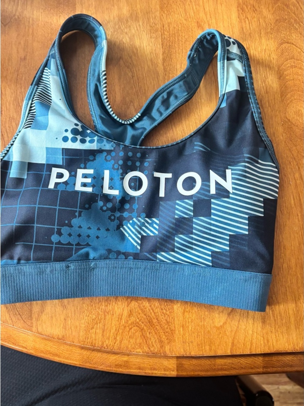 Adidas X Peloton Blue Motion Heat Sports Bra - Size XS - Picture 7 of 7